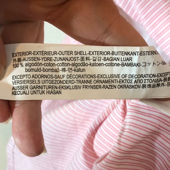 💐Zara Red & White Striped Bell Sleeve Romper - Picture 8 of 8